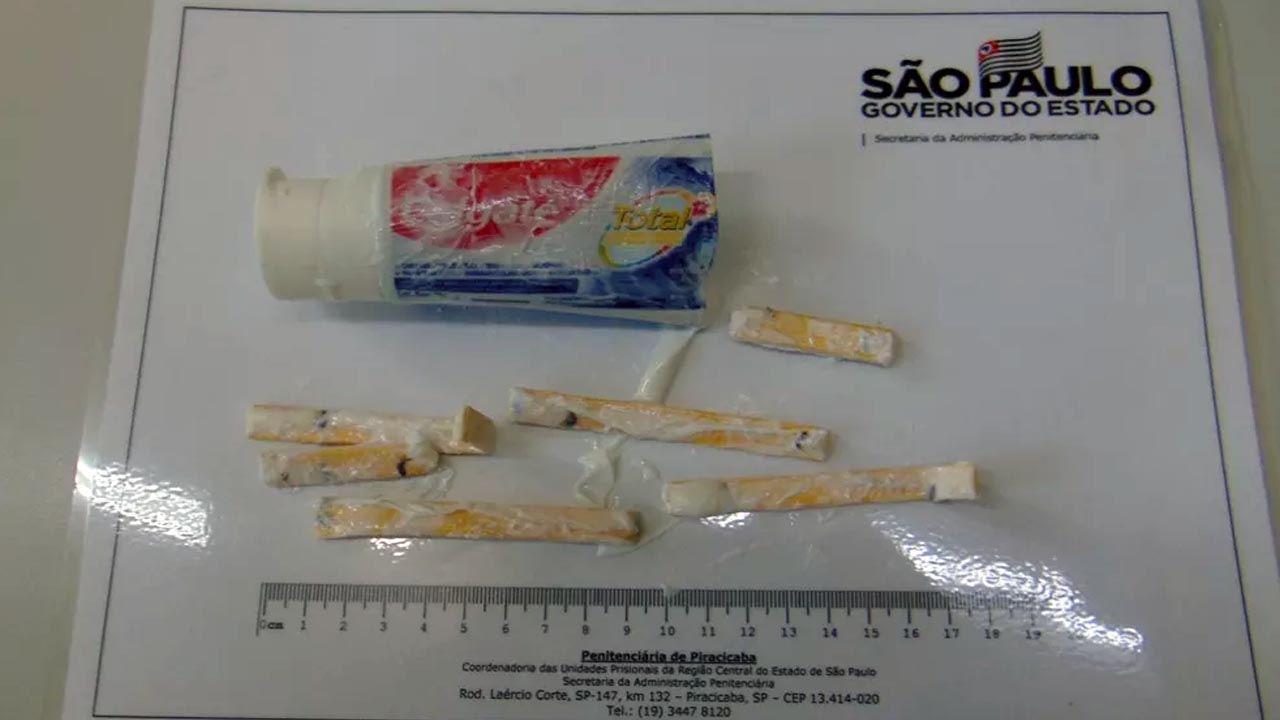 Maconha sintética chega em tubo de pasta de dente na penitenciária de Piracicaba