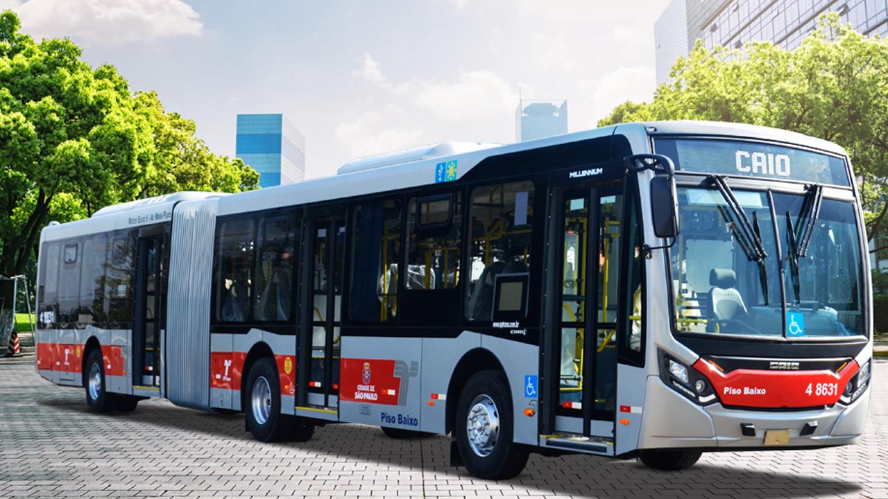 Ônibus Millenium, montados na da Caio Botucatu vão operar na SPTrans em São Paulo