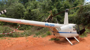 Helicóptero com cerca de 200 quilos de cocaína é apreendido pela Polícia Federal