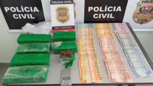 Traficante é preso e mais de 4kg de maconha é apreendido em Bauru