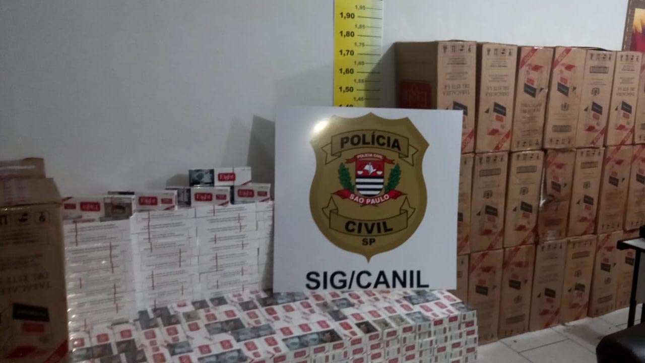 Jovem é preso com quase 35 mil maços de cigarros contrabandeados em São Manuel