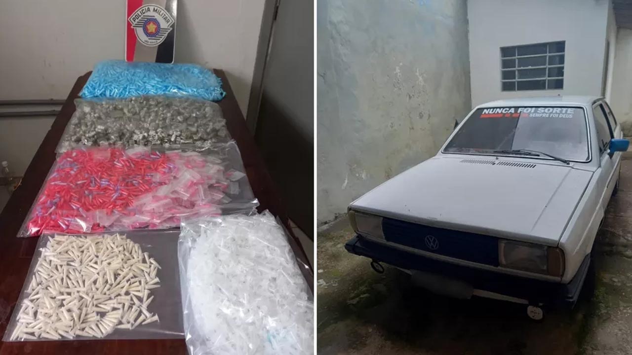 Polícia Militar apreende mais de 5 mil porções de cocaína, crack e maconha em Laranjal Paulista