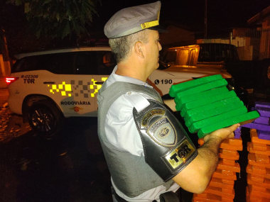 Policia Rodoviaria apreende 384 quilos de maconha em Chavantes 1