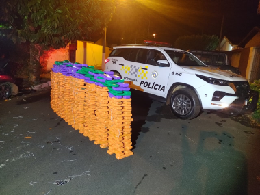 Policia Rodoviaria apreende 384 quilos de maconha em Chavantes