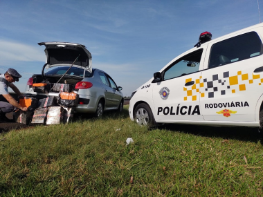 Policia Rodoviaria apreende mais de 156 quilos de maconha em Ibirarema 1