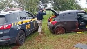 Carro capota com quase meia tonelada maconha em rodovia de Salto Grande