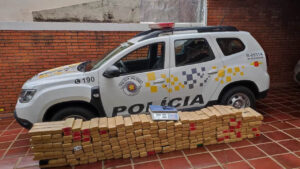 Dupla transportava 255 quilos de maconha na Castello Branco