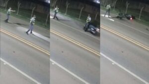 Motociclista atropela policial e acaba preso na Rondon em Laranjal