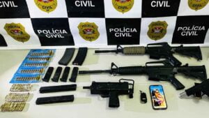 Polícia de Americana apreende fuzis e submetralhadora usadas pelo crime organizado