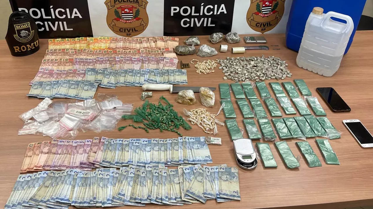 Polícia prende comandante de ponto de tráfico em Piracicaba com drogas, dinheiro e munições
