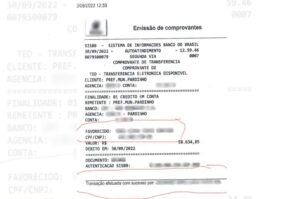Câmara investiga infração de prefeito que autorizou transferência de quase R$ 60 mil em Pardinho