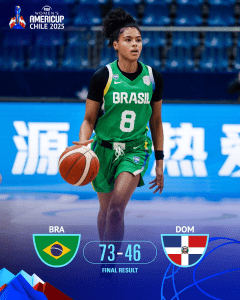 Brasil atropela República Dominicana e avança às quartas da AmeriCupW