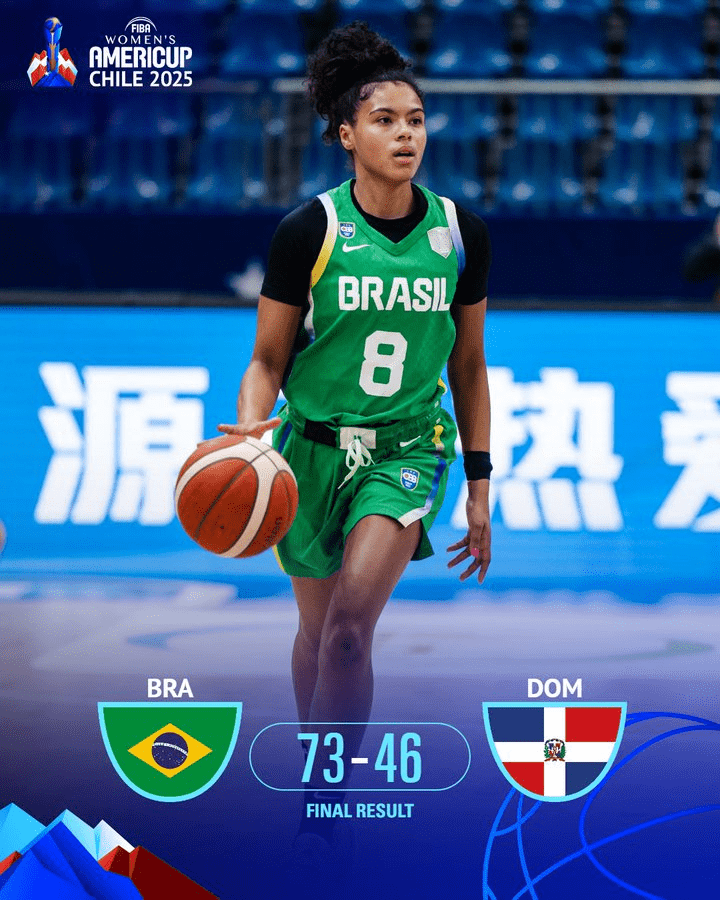 Brasil atropela República Dominicana e avança às quartas da AmeriCupW